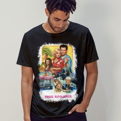 True Romance (1993) Movie Poster Inspired T-Shirt Retro 90s Tee Unisex
