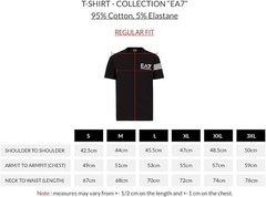 Emporio Armani White Men’s cotton T-Shirt EA stripe print ,Size M*L*XL*2XL*3XL