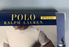 Polo Ralph Lauren Big & Tall 2 Cotton Crew Blue T-Shirts LTCNP2-AOD Men’s 1XT