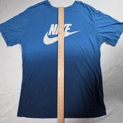 Nike Shirt Mens Medium Blue Ombre The Nike Tee Tri-Blend Swoosh Logo Athletic