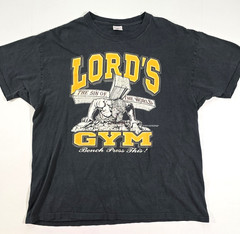 VINTAGE LORD’S GYM T-SHIRT Sz XL SINGLE STITCH DOUBLE SIDED 90s CHRIST JESUS USA