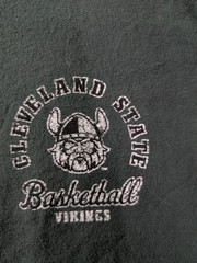 Cleveland State Vikings Basketball Long Sleeve Shirt Green L ComfortWash NWT
