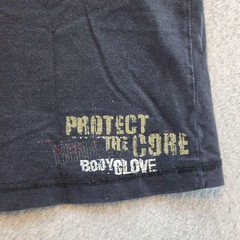 Body Glove Shirt Mens Large Black Distressed Graphic Protect The Core Surf Tee