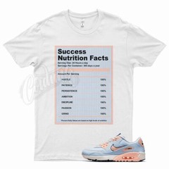 White SUCCESS T Shirt for N Air Max 90 Golf NRG Hydrogen Blue Crimson Tint