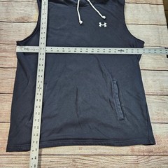 Under Armour Men’s Black XL Sleeveless Hoodie Athletic Pockets
