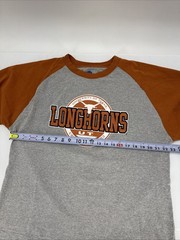 TEXAS LONGHORNS Official NCAA Authentic Apparel Burnout Raglan T-Shirt Sz XL