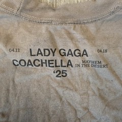 Lady Gaga Mayhem In The Desert Gradient Coachella Festival Tee Shirt 2025 Size L
