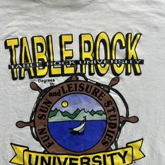 Vintage Table Rock University Shirt Mens XL White State Park Marina Missouri 90s