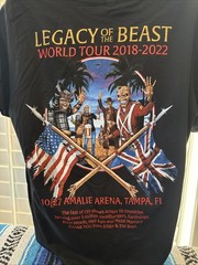 Rare Iron Maiden Official “Legacy Of The Beast” 2018-2022 Tour T-Shirt Large New