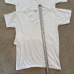 2 Vintage 80s Savile Row Under Shirt Blank White Mens Sz M 38-40 Combed Cotton