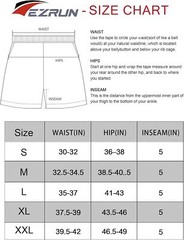 EZRUN Men’s 5 Inches Running Workout Shorts Quick Dry Lightweight Small, Grey