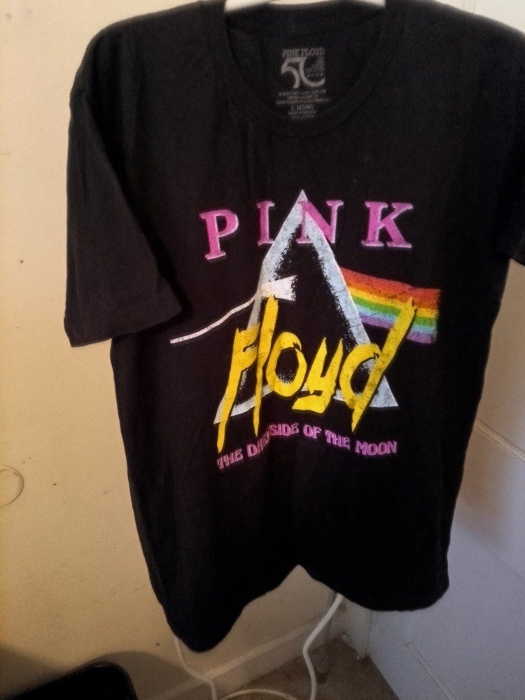 Pink Floyd 50th Anniversary Dark Side Of The Moon Unisex T-Shirt Size L