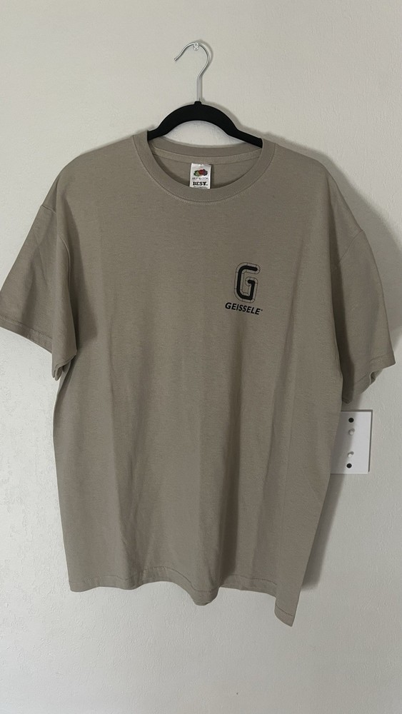 Geissele Automatics SSA Trigger Graphic T-Shirt Men’s Size XL Fruit of Loom Tan