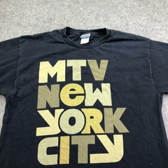 Vintage MTV Shirt Mens XL Black MTV New York City Graphic Tee 2006