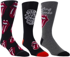 The Rolling Stones – Perri’s – Rolling Stones – Crew Socks (Assorted Styles 3 Pa