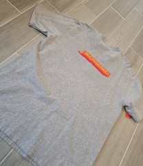 NWT Vintage Mossimo T Shirt Mens XL Graphic Print Gray Skater Y2K Double-Sided