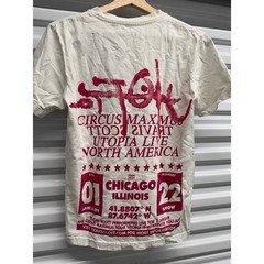 Travis Scott Circus Maximus Utopia Tour T-Shirt Chicago 2024 Mens Small Cream