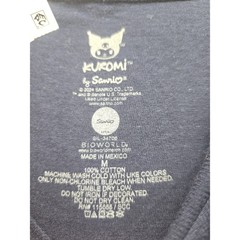 Men’s Sanrio Graphic Pink Cartoon Kuromi Navy Blue Kawaii T Shirt Size Med 5989