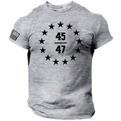 45 47 TRUMP T Shirt Maga American Flag USA S-2XL