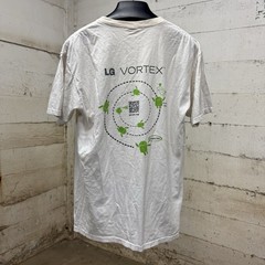 Vintage Y2K LG Cell Phone Promo Tech T-Shirt Verizon Size Medium Vortex Print