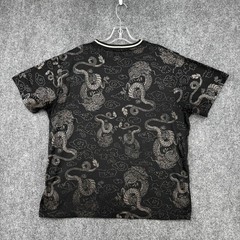 Drill Clothing Company Black Crew Neck T Shirt Men’s XL Dragon Grunge