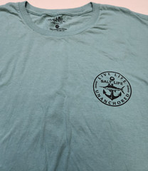 Salt Life Live Life Unanchored Green T-Shirt L