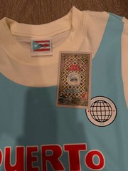 Puerto Rico Jersey Benito Jersey Fan Shirt Light Blue White Red Residency Merch
