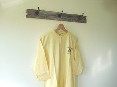 Henry Neck T-shirt 3/4 Sleeve Double Works American Cotton Japan