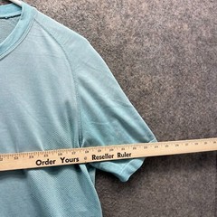 Lululemon Shirt Mens Small Baby Blue Crewneck Athletic Training Metal Vent Tech