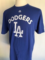 LOS ANGELES DODGERS Official Majestic Select Collection LAD T-Shirt Size Large
