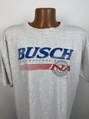 Vintage Busch Beer Shirt Mens XL 90s Busch Non Alcoholic Beer T-shirt Distressed