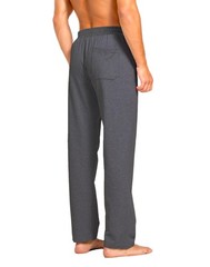 Mens Sweatpants Cotton Yoga Casual Jersey Open Bottom Straight Zipper Pockets