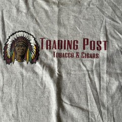 Trading Post Tobacco Cigars Graphic T Shirt Mens XL Gildan Ultra Cotton