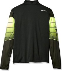 SPYDER Black Web Strong Dry W.E.B. 1/4 1/2 Zip-Neck Top Long Sleeve Men’s Small