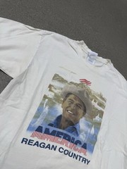 Vintage Ronald Reagan Country White Men’s Graphic T-shirt L President Politics