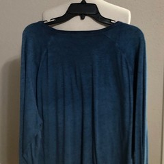 NWT MEN CREMIEUX ( XXL) LONG SLEEVE NOTCH NECK COTTTON TITAN BLUE DENIM SHIRT