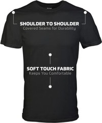 Gildan (6-pack) Black Solid Ultra Cotton Short Sleeve Blank Tee T-Shirt S-XL