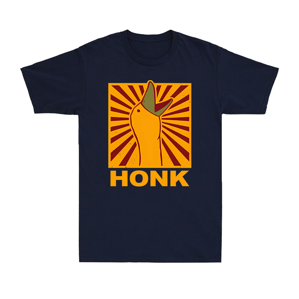 Honk Meme T-Shirt Triggered Goose Peace Was Never An Option Men’s Cotton T-Shirt