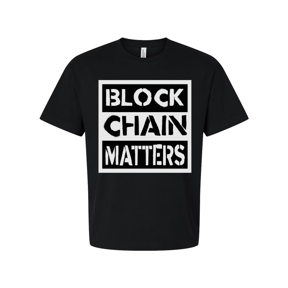 Block Chain Matters Graphic T Shirt For Crypto Enthusiasts And Tech Fans Unisex