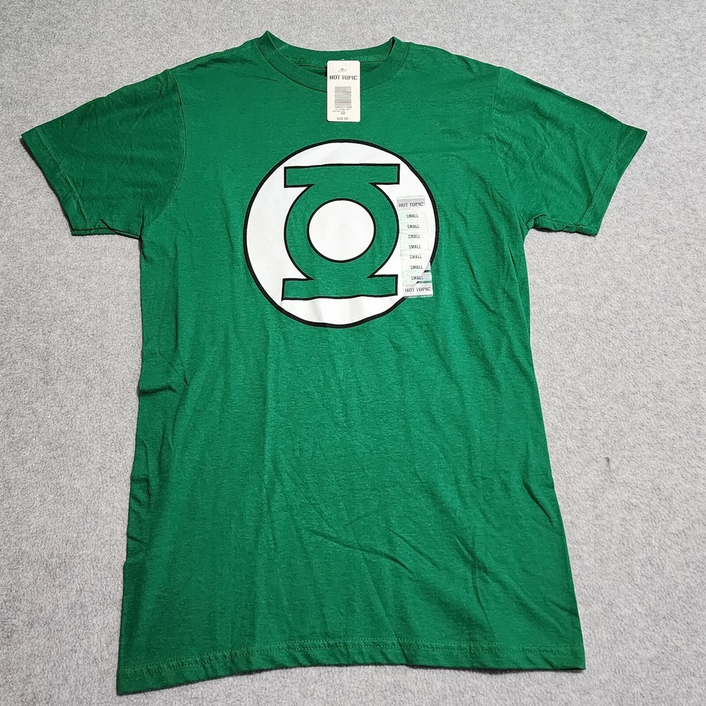 Mens DC Comics Originals Superhero Green Lantern Logo Short Sleeve T-SHIRT SMALL