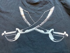 Request Shirt Mens Extra Large Black Pirate Swords Gothcore Punk Grunge Skeleton