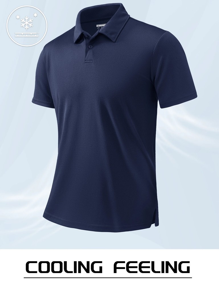 I Mens Polo Shirt Short Sleeve Breathable Casual Sports Summer Shirt Collared