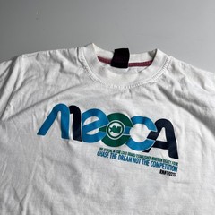 Mecca USA Mens Large White Graphic T-Shirt 84 Chase the Dream Short Sleeve