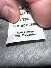 NWT Jansport x Bates College Bobcats Women’s XL Gray Cotton Blend T-shirt