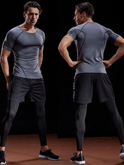 2026 Men’s Compression T-Shirt Quick Dry Athletic Gym Fitness Running Top Gift