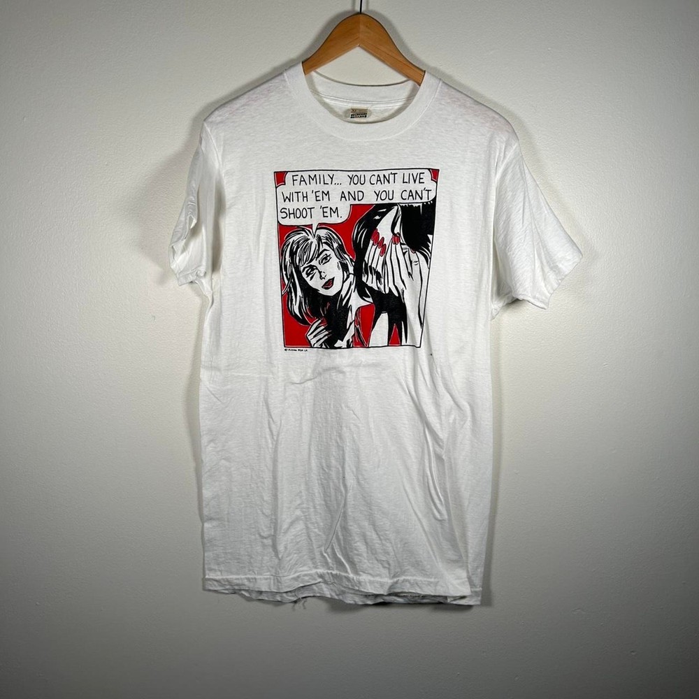 Vintage 80s Lichtenstein Flying Fish LA art tee