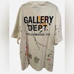 Gallery Dept Art Paint Splatter Hollywood Oversized Shirt White- size Large
