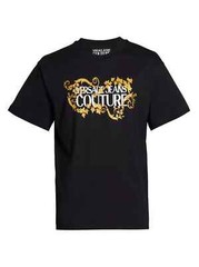 Versace Jeans Couture Baroque Logo Cotton T-Shirt