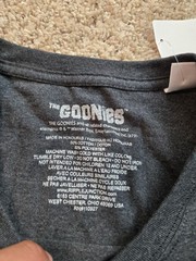 DXL The Goonies T Shirt Mens 5XLT Gray Graphic Short Sleeve Movie NWT