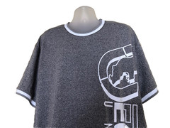Ecko Unltd. Men’s Gray Marled Graphic Logo S/S Crew Neck Tee Size 3XL